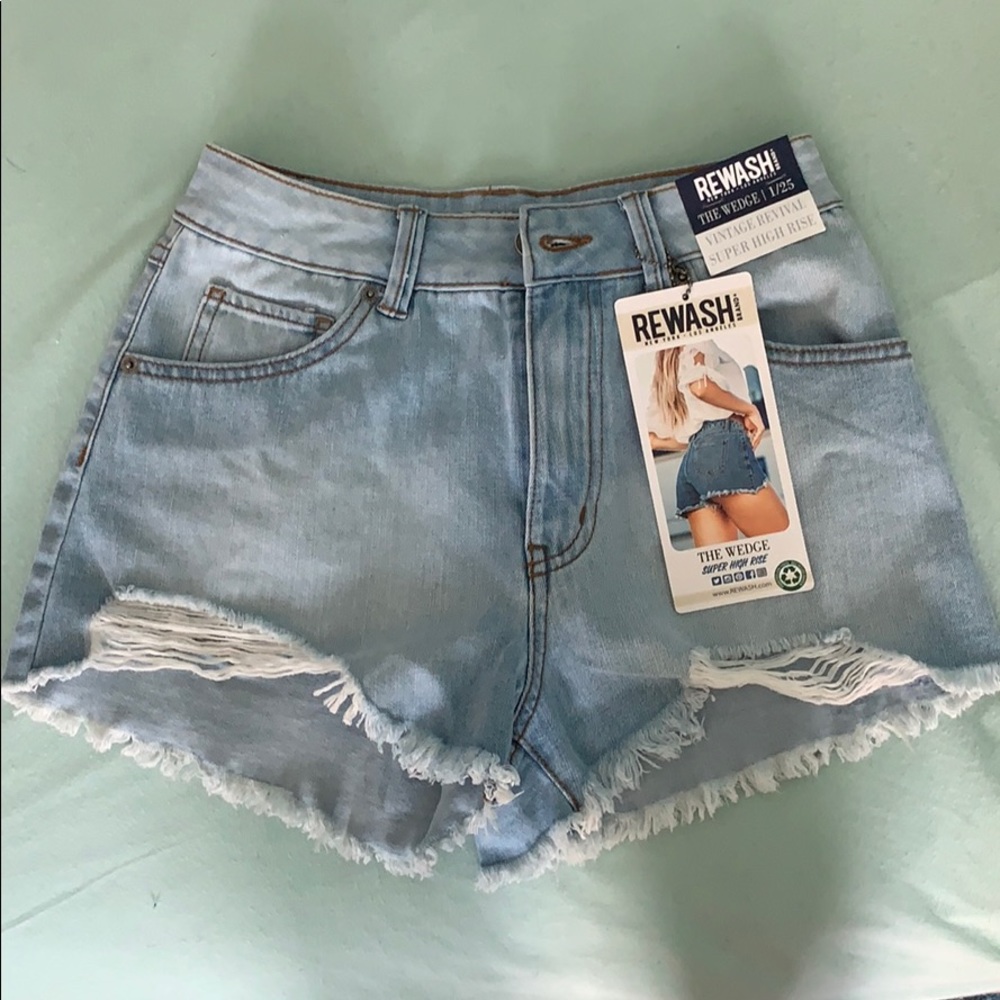 Vintage revival super high rise jean shorts